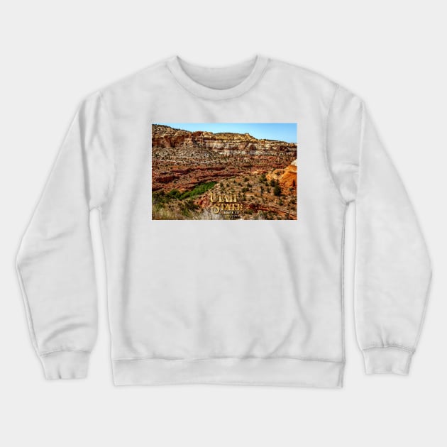 Utah State Route 12 Scenic Drive Crewneck Sweatshirt by Gestalt Imagery